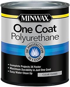 Minwax 356100000 One Coat Polyurethane, Quart, Gloss