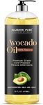 MAJESTIC PURE Avocado Oil, 100% Pure and Natural, Cold-Pressed, Avocado Oil, Moisturizing, for Skin Care, Massage, Hair Care, and to Dilute Essential Oils, 16 fl oz