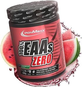 IronMaxx 100% EAAs Zero - Poudre d'acides aminés - Sans sucre au goût Pastèque - 1 x boîte de 500g