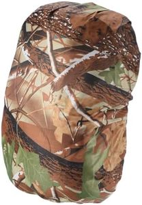 PATIKIL 30-40L Waterproof Rucksack Cover, Non-Slip Backpack Rain Cover for Travel, Hiking, Camping, Climbing, M, Leaf Camo