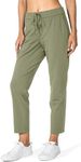 G Gradual Women's Pants with Deep Pockets 7/8 Stretch Sweatpants for Women Athletic, Golf, Lounge, Work (Matcha Green, 3X-Large)