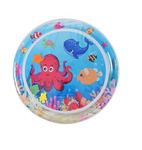 ZURATO Baby Kids Water Play Mat Toys Inflatable Tummy Time Water Play Mat and Toddlers Perfect Fun Activity Inflatable Mat, Outdoor Water Play Mat for Baby (Small Size : 25.5 x 25.5 x 2.5 inches)