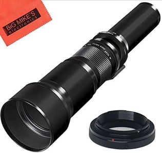 Long-Range 650mm-1300mm f/8 Telephoto Zoom Lens for Canon Digital EOS Rebel T2i, T3, T3i, T4i, T5, T5i, T6, T6i, T6s, SL1, EOS60D, EOS70D, 50D, EOS 5D, EOS1D, EOS5D III, EOS 6D, EOS 7D SLR Cameras