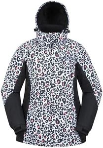 Mountain Warehouse Dawn Womens Ski Jacket - Snowproof, Warm Ladies Jacket, Fleece Lined Ski Coat, Adjustable Cuff, Hem & Hood - Ideal Ski Clothes In Winter, Mixed, 20 Plus