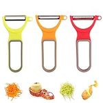 Otevy Mos 3 Pack Peelers Set for Serrated and Julienne Peeler Vegetable Peeler Potato Peeler