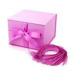 Hallmark Medium Gift Box with Lid and Shredded Paper Fill (Light Pink 7 inch Box) for Anniversaries, Bridal Showers, Bachelorette, Bridesmaids Gifts, Valentine's Day, All Occasion