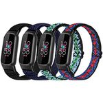 TumpCez Solo Loop Elastic Nylon Bands Compatible with Fitbit Luxe Bands,Adjustable Breathable Comfortable Sport Replacement Straps Wristband for Fitbit Luxe Women Men