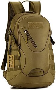 HUNTVP Military MOLLE Backpack Rucksack Gear Tactical Assault Pack 20L for Hunting Camping Trekking Travel (Coyote Brown)