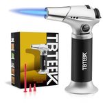 TBTeek Blow Torch, Fit All Tanks Kitchen Blow Torch with Safety Lock & Adjustable Flame for Cooking, BBQ, Baking, Brulee, Creme, DIY Soldering(Butane Not Included)