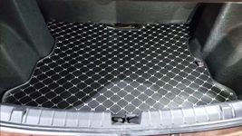 TF tru FIT Polyvinyl Chloride Luxury Tailor Made Premium Car Dicky Boot Trunk Mat for Tata Tigor (Black)