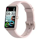 Fitness Tracker 1.47’’ Full Touchscreen Activity Tracker with Heart Rate Blood Oxygen Blood Pressure Sleep Monitor Step Calorie Counter Pedometer Smartwatches for Android and iOS Women Men (Pink)