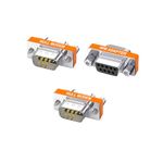 YIOVVOM DB9 Null Modem Adapter Male to Female Slimline Data Transfer Serial Port Adapter set of 3