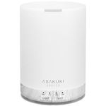ASAKUKI 300ml Essential Oil Diffuser, Ultrasonic Aromatherapy Scented Humidifier for Bedroom,Baby Room,Spa with 7 LED Color Lights and Auto Shut-Off, BPA-Free (White Oak Grain)