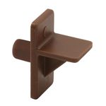 PRIME-LINE, Brown Products U 9255N Shelf Support Pegs, 1/4 in. Diameter, Plastic, (Pack of 8), 1/4 Inch