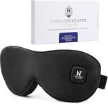 Aroma Season Heated Eye Mask, Moist Heat Eye Compress with Cordless Design, for Blepharitis and Dry Eyes Treatment (Black)