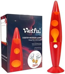 Vanful 16 Inch Liquid Motion Lamp for Adults and Kids, Large Red Magma Motion Lamp with Orange Wax for Boys Girls Room Party Decor, Big Night Light Lamp 16" Suitable for Placing in Bedroom