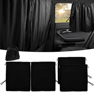 NEMTMCUA Car Privacy Curtains Universal Car Divider Curtain Between Rear Seat Auto Blackout Curtains Car Sun Shades Side Window Covers Car Accessories for Travel Camping Nap Sleeping(3Pcs)