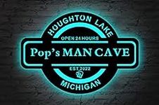 Personalized Man Cave Neon Sign, Cu