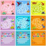 D4DREAM Dinosaur Valentines Day Card for Kids 30pcs Valentines Day Gift Dino Maze Game Card for Kids Boys Girls Classroom Exchange Prizes,Valentine Party Favors Supplies