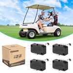 10L0L 4 Pack Golf Cart Micro Switch 2 & 3 Prong for Club Car DS Precedent OEM # 1014807,1014240, 1014805