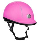 TuffRider Starter Basic Horse Riding Helmet Protective Head Gear for Equestrian Riders - SEI Certified -Hot Pink - M