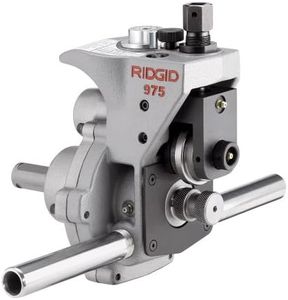 RIDGID 25638 Model 975 2-in-1 Portable Combo Roll Grooving Machine, 1/2" to 6" Pipe Capacity, Manual Use or Power Drive Mount, Small