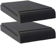 Studio Monitor Isolation Pads - Suitable for 4"- 5" inch Speakers - Speaker Isolation Pads Fits Most Desktops - High-Density Acoustic isolation Foam - Angled Speaker Foam Stand - 2 Speaker Pads