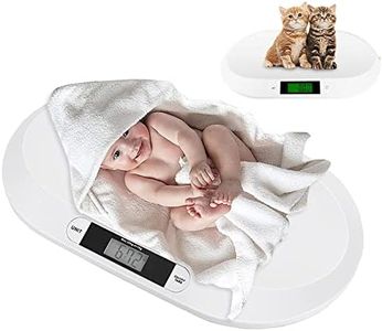 3-In-1 Digital Baby Scale Pet Scale Food Weight Mini Scale LCD Electronic Scales with Tape Measure, Multi-Function Toddler Scale with Hold Function, Infant Scale Measure Puppy/Cat/Dog Weight(Max:20kg)