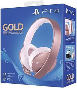 Sony, Casque PS4 Sans Fil Officiel, Accessoire PlayStation 4, Compatible PS VR, Audio 3D, Édition Gold, Couleur : Or Rose