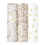 aden + anais Silky Soft Swaddle Blanket, Boutique Muslin Blankets for Girls & Boys, Baby Receiving Swaddles, Ideal Newborn & Infant Swaddling Set, Perfect Shower Gifts, 3 Pack, Natural Woodland