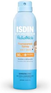 ISDIN Fotoprotector Transparent Spray Wet Skin Pediatrics SPF 50 - Kids Sunscreen Spray - Invisible, Instant Dry & Water Resistant - Apply on Wet Skin, 250ml