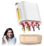 Queenwill Electric Hair Oil Applicator and Massager | Smart Scalp Massager WITH Red Light Therapy | Smart Light Therapy Hair & Scalp Massager with Oil Dispenser for Hair Growth | Oil Stimulator & Head Oil Massager for Scalp Care (WHITE)