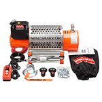 Winchmax 20,000lb (9,072kg) Original Orange 24v Electric Winch. 25m x 14mm Steel Rope. 1/2 inch Hook.