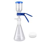 creahub 1000mL Lab Vacuum Filtration Distillation Apparatus, Glass Suction Filtering Kit, with 1000mL Filtering Flask, 300mL Graduated Funnel with 100 Pieces of Filter Paper