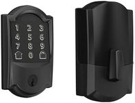 Schlage Encode Smart WiFi Deadbolt Lock for Front Door - Keyless Entry with App or Touchscreen - Works with Alexa, Hey Google, & Airbnb - Create Codes for Guests - Matte Black