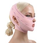 Hpmjz Chin Strap for Sleeping V Line Lifting Mask Reusable Face Strap Adjustable Double Chin Reducer Breathable Chins Up Patch V-Shaped Face Mask for Women Girls Cheeks