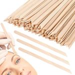 Udefineit 600PCS Wooden Wax Sticks, Slanted & Round Waxing Applicator Spatulas, Disposable Wax Pot for Body Face, Waxing Sticks for Hair Removal and Smooth Skin Professional Spa or Wood Craft Sticks