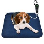 RIOGOO Pet Heating Pad, Electric Heating Pad for Dogs and Cats Indoor Warming Mat with Auto Power Off 45 x 45cm(UK)