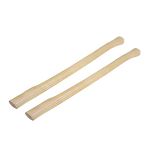 uxcell 35 Inch Wood Replacement Handle Long Curved Replaceable Handle for Axe Hammer Oval Eye 2 Pack