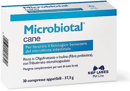 NBF Lanes | Microbiotal Cane, 30 Compresse Appetibili, per Favorire il Fisiologico Benessere del Microbiota Intestinale