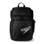 Speedo Unisex Teamster 2.0 Rucksack 35L Backpack | Swim Bag | Training | Backpack, Black, One Size