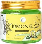 SVATV Natural Aloe Vera Gel With Lemon Fragrance for Face, Skin, Hair & Sunburn Relief with Cold Pressed, Vegan, Unscented Gel | Suitable for All Skin Types For Men & Women - 200g