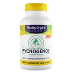 Healthy Origins, Pycnogenol, 100mg, Pine Bark Extract with Procyanidins, 120 Vegan Capsules, Lab-Tested, Soy Free, Gluten Free, Vegetarian, Non GMO