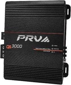 PRV Audio QS3000 1 Ohm 3000 Watt Amp Car Audio Amplifier Full Range HD Sound Monoblock 3K Car Amp with Built-in HPF and LPF Controls for PRO Audio Systems