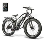 Likebike Lander Electric Bike for Adults, UL 2849 Certified, 26'' X 4.0'' Fat Tire Mountain Electric Bike with 500W 48V 13Ah Battery, 25MPH E-Bike and Shimano 7-Speed&Front Suspension E-Bicycles