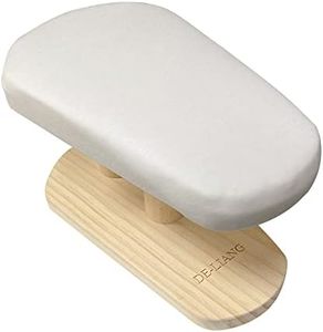 DE-LIANG Chest Ironing Board Portable Small Ironing Board Table Top with White Cover and Pad Household Tools Natural Wood Liner Ironing Stool Prop Wood Ironing Tool Make up DLIB36