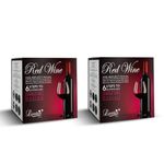 Luster Red Wine Age Reflect Facial Kit | 6 Step Facial Kit | Single Use Mini Facial Kit | Anti Ageing Facial Kit | For Glowing Skin & Deep Cleansing| Paraben Free – 40g (Pack of 2)