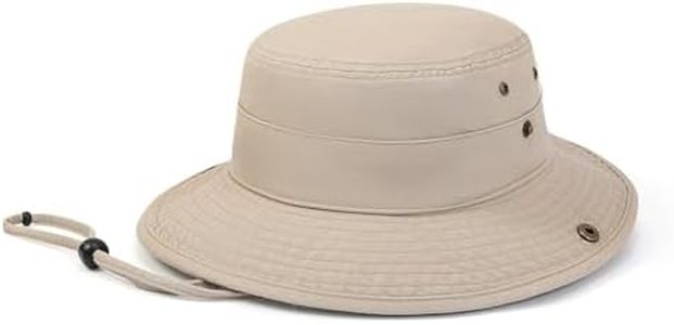 KANUT SPORTS Foraker Bucket Sun Hats with Wide Brim for Men Women, UPF 50+ Boonie Hat Foldable UV Protection Hiking Beach Fishing Safari (US, Alpha, Medium, Tan)