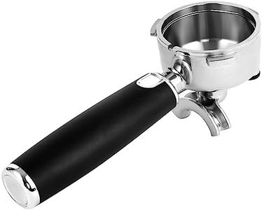 CASABREWS 58mm Stainless Steel Portafilter with Double Spouts, 3 Ears Coffee Filter Holder, Fits 5700 Series and Neutron Pro Espresso Machines