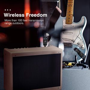 LEKATO Wireless Guitar System – Rechargeable Transmitter & Receiver